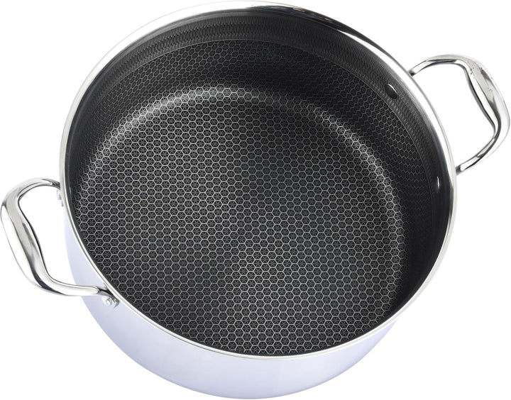 Kasserolle 24cm Edelstahl m. Deckel, Kasserolle 24cm