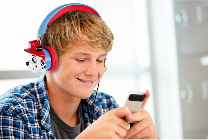 Lexibook, Paw Patrol, Faltbarer kabelgebundener Stereo-Kopfhörer mit Lautstärkebegrenzung Chase, Bla