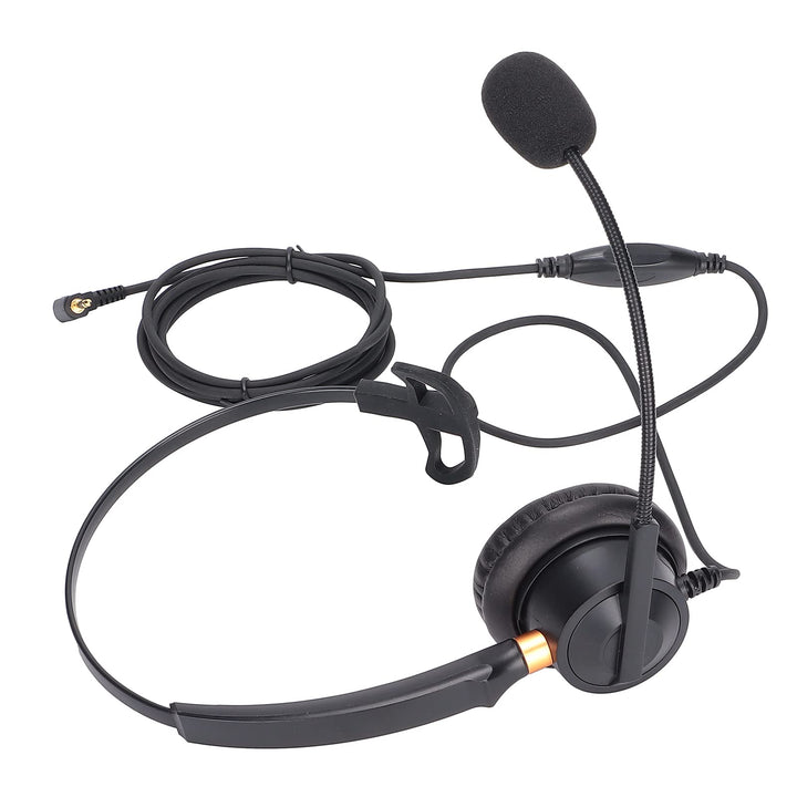 Business-Headset mit Mikrofon und Einstellbarer Lautstärke für Festnetz- oder Schnurlose Dect-Telefo