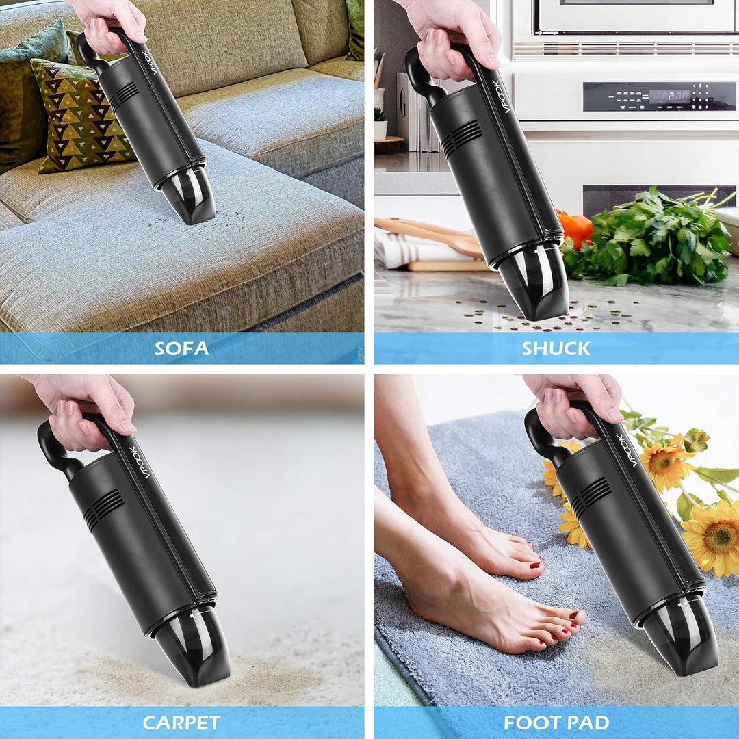 Vpcok Direct Handstaubsauger Leistungsstarker Akku Staubsauger 4500 Pa tragbarer Mini-Staubsauger US
