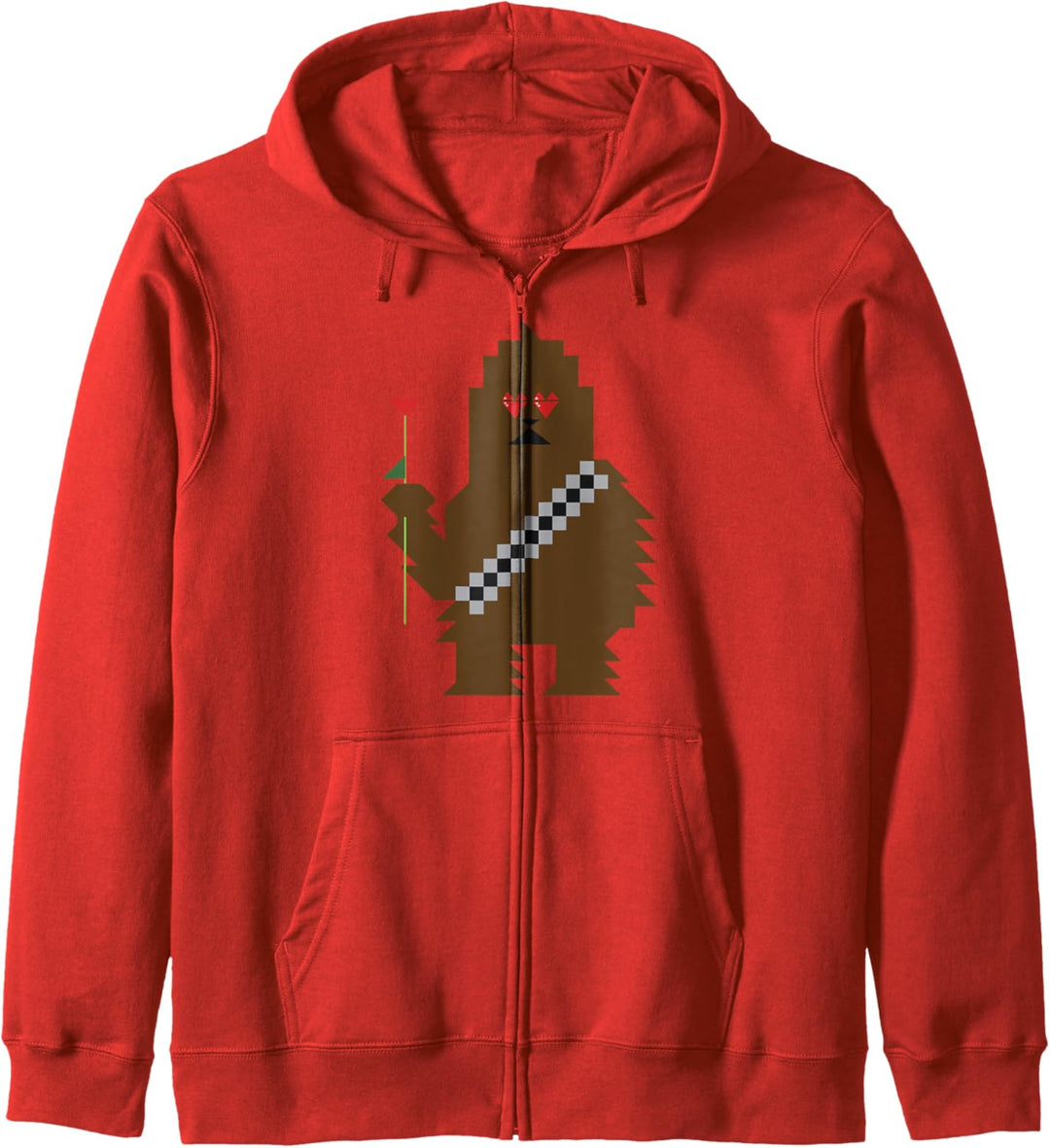 Star Wars Chewbacca 8-Bit Heart Eyes Valentine Kapuzenjacke