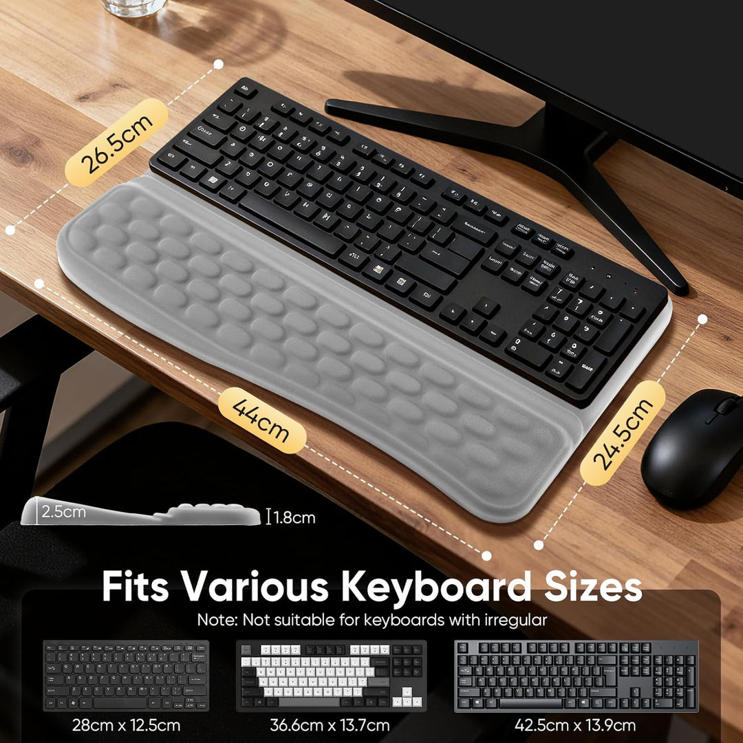 Handballenauflage Tastatur, Handstütze Tastatur Handauflage Ergonomisch, Memory-Schaum Rutschfest Ta