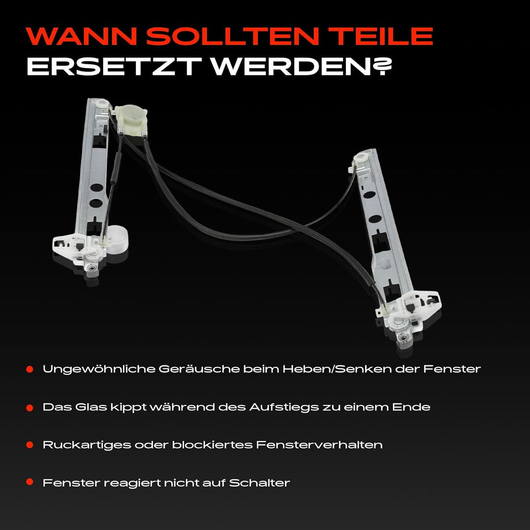 Frankberg Fensterheber Ohne Motor 2/3-Türig Vorne Links Kompatibel mit Megane II BM0/1 CM0/1 2002-20