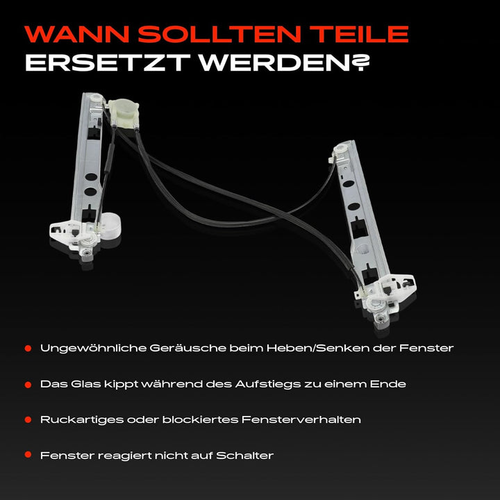 Frankberg Fensterheber Ohne Motor 2/3-Türig Vorne Links Kompatibel mit Megane II BM0/1 CM0/1 2002-20