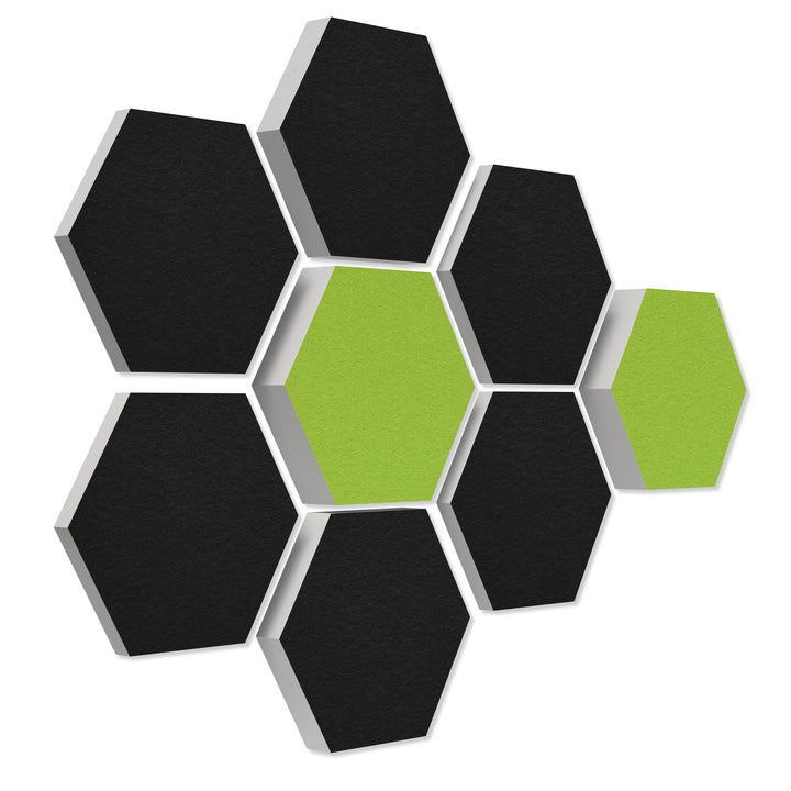 platino24 Schallabsorber COLORE aus Basotec G+ I Akustikpaneele mit Akustikfilz I 3D Wand-Paneele mi