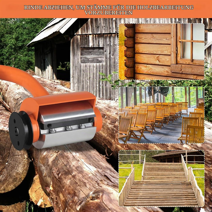 Holzschäler, Holz-Entrindungswerkzeug, Entrindungsgerät Werkzeug Zum Entrinden von Holzstämmen mit 6