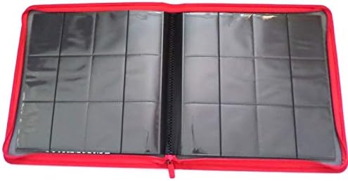 Docsmagic.de Premium Pro-Player 12-Pocket Playset Zip-Album Red - 480 Card Binder - MTG - PKM - YGO