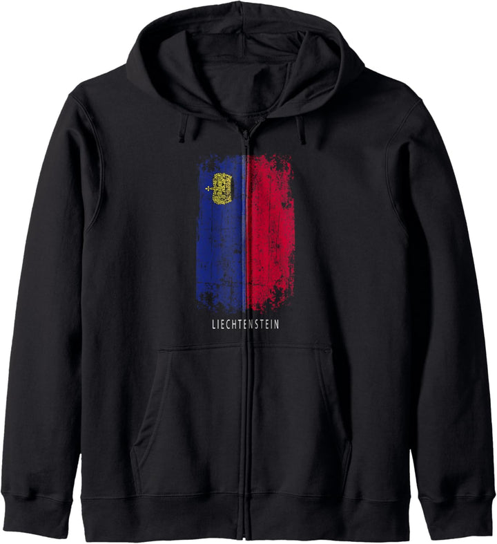 Liechtenstein Souvenir Design - Länderflagge Liechtenstein Kapuzenjacke