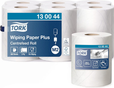 Tork 130044 Starke Mehrzweck Papierwischtücher für das M2 Innenabrollung Spendersystem / 2-lagiges s