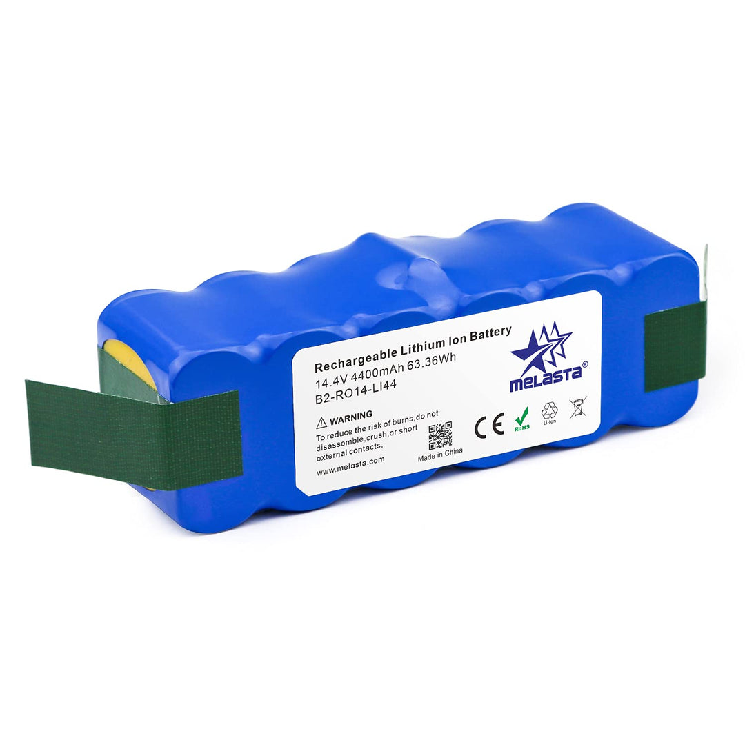 melasta 14.4V 4400mAh Lithium-Ionen Ersatz Batterie Akku kompatible mit iRobot Roomba 500 600 700 80