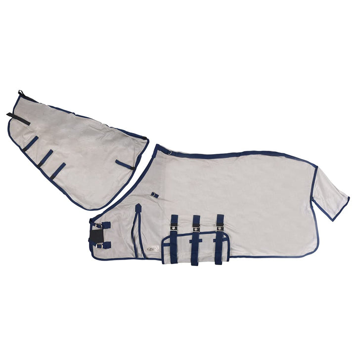 QHP Fliegendecke mit Hals und Haube XL - Size 215 165 cm, 165 cm
