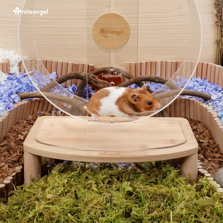 Niteangel Anti-Rutsch-Hamsterrad-Plattform – passend für Niteangel Super-Silent Hamsterrad | Acrylra