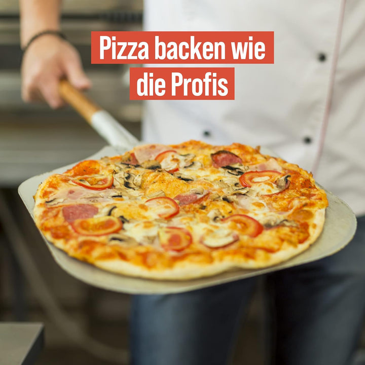 Chef Pomodoro Pizzaschieber – Pizzaschaufel – Pizza Schaufel Metall – Pizzaschieber Perforiert – Piz