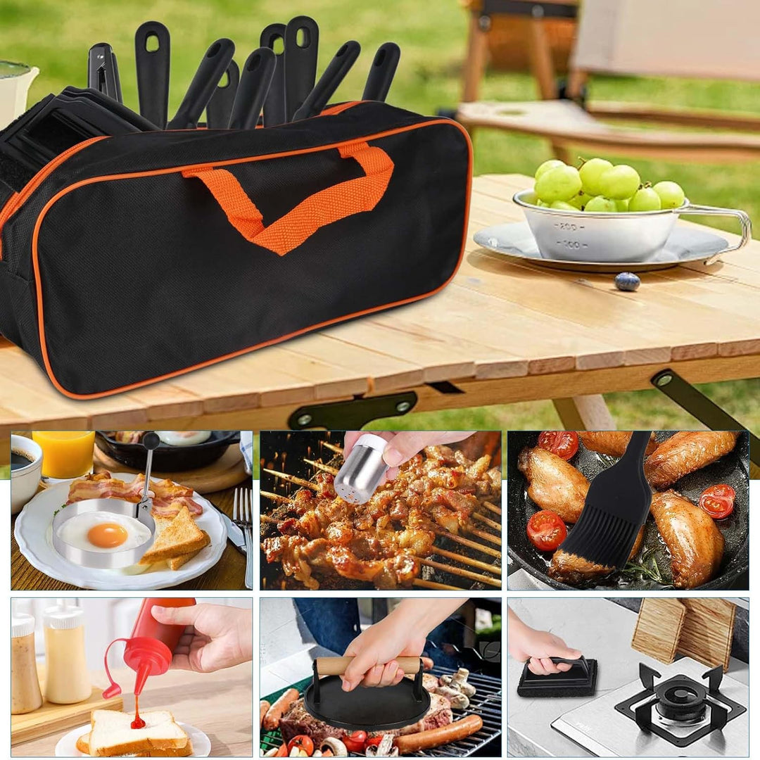 29TLG Plancha Zubehör Set Edelstahl, Grill Zubehör für Männer, Smash Burger Set mit Grillspachtel, B