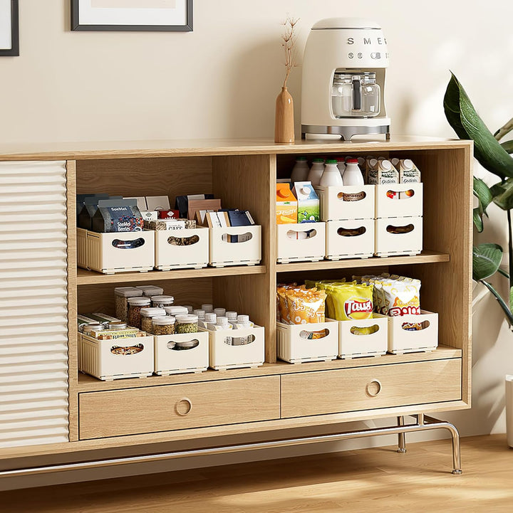 Aufbewahrungsbox Kunststoff Klappkiste Dehnbar Organizer Box Küchenschrank für Küche, Bad, Büro,Schl