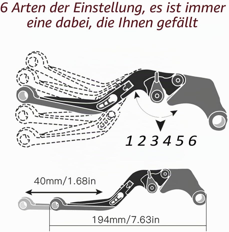 K.T.M 1290 Super Adv Einstellbar Bremskupplungshebel CNC Aluminium Für 1290 Super Adventure 2015-202