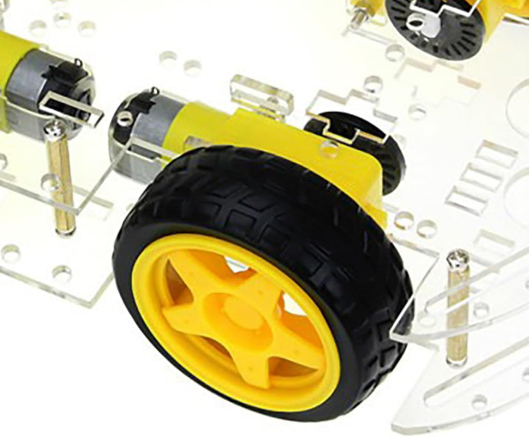 Smart Car Robot, 4WD Smart Robot Car Chassis Kit Einfache Mechanische Struktur 4 Verzögerungs-Gleich