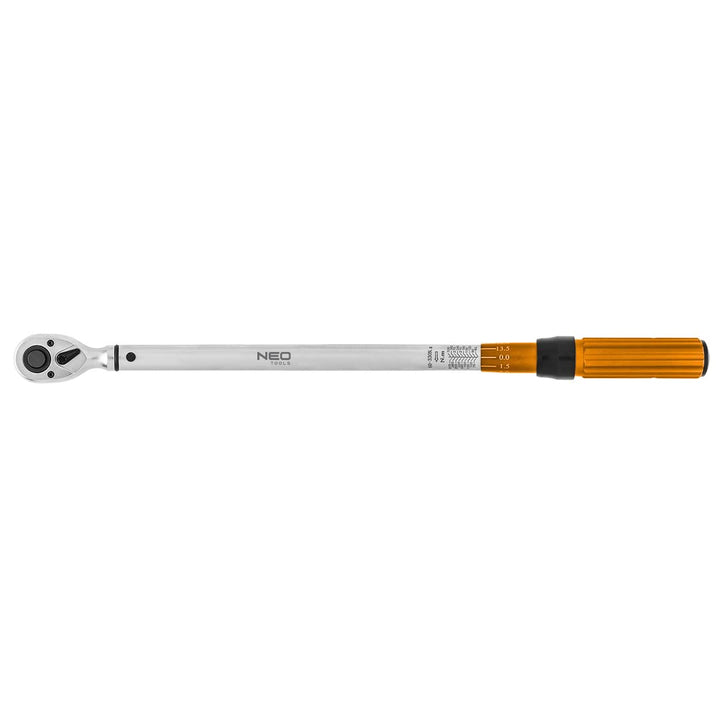 NEO TOOLS Reversibel Drehmomentschlüssel 1/2" 60-330Nm | Double Click, Einstellbar bis 1 Nm, Rechts-