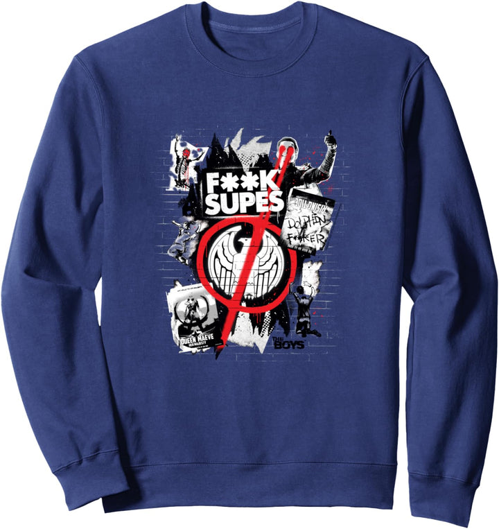 The Boys Anti-Supes Graffiti Sweatshirt