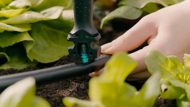 Gardena Micro-Drip-System Tropfbewässerung Set Gemüse-/Blumenbeet (60 m²): Starter-Set sofort einsat