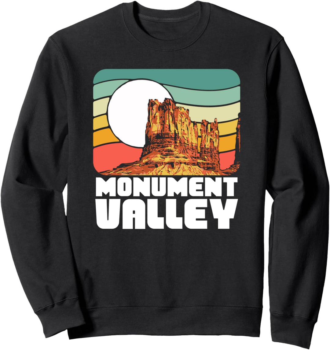 Monument Valley Vintage Retro Desert Rocks Graphic Sweatshirt
