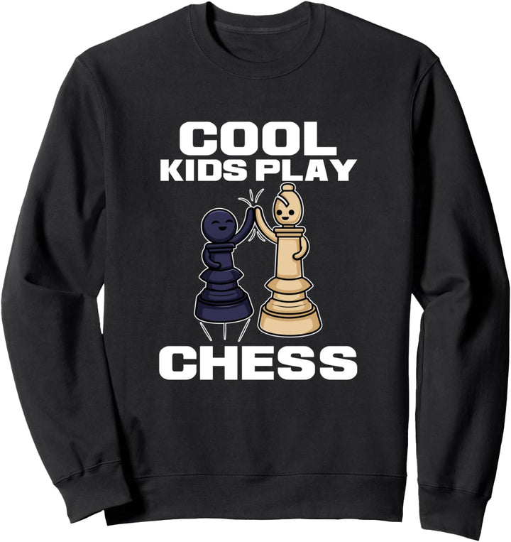 Schach Schachspieler Kinder Jugend Cool Kids Play Chess Sweatshirt