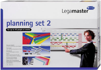 Legamaster 7-435200 Zubehörset für Planung von bis zu 40 Personen/Objekten am Whiteboard-Planer, mit
