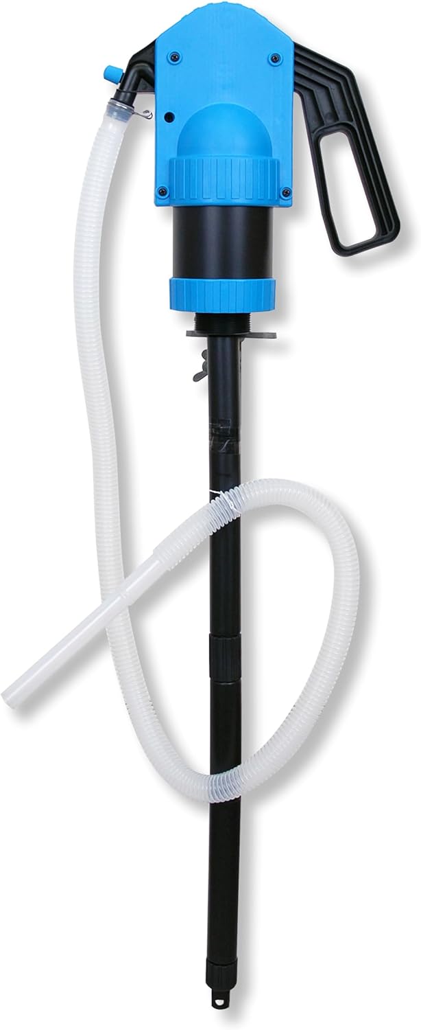 Adblue Handpumpe Fasspumpe Saugrohrlänge 1000mm 50l/min Fasspumpe mit Schlauch für Adblue Harnstoff
