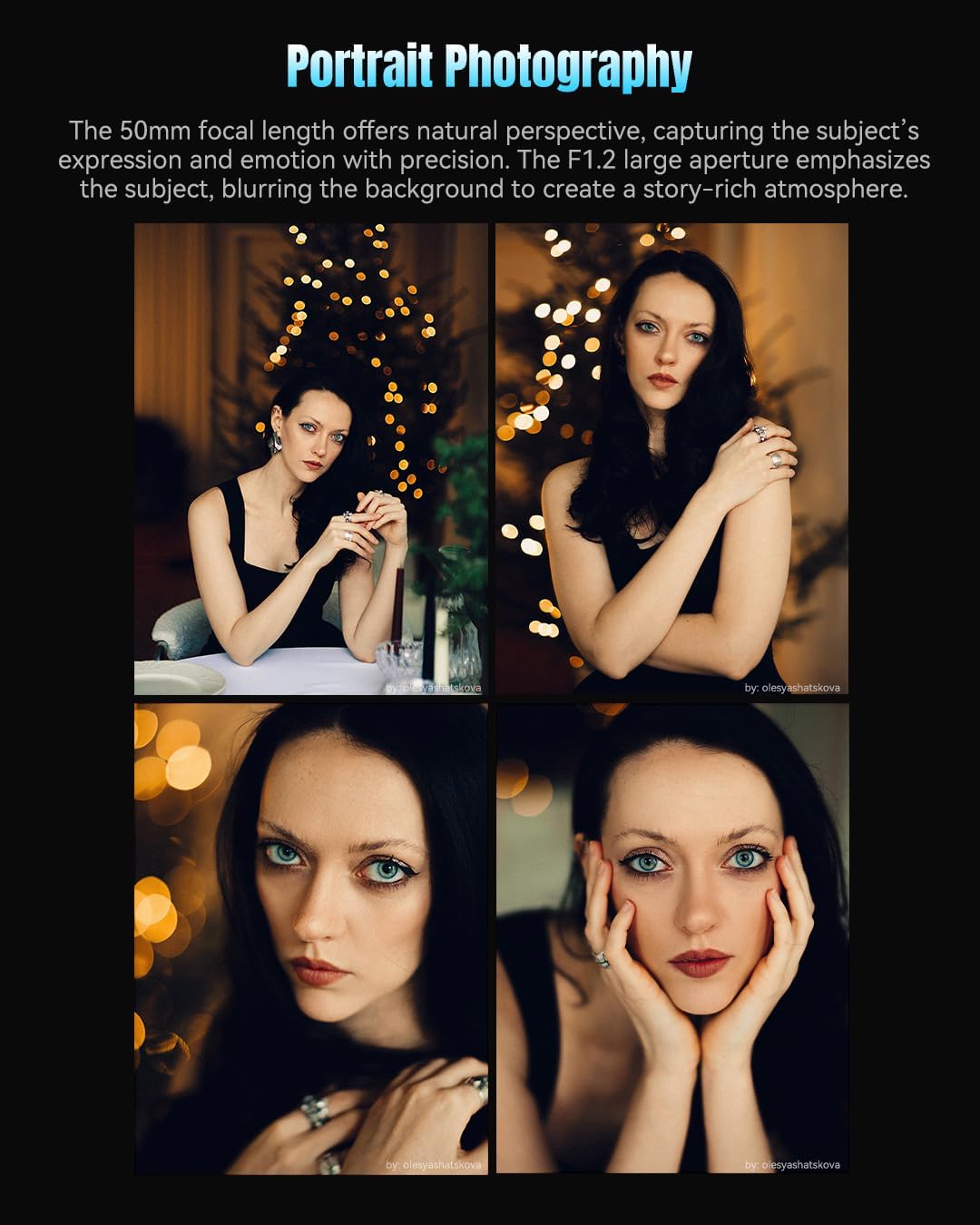 7artisans 50 mm F1.2 APS-C Kameraobjektiv mit manuellem Fokus Grosse Blende kompatibel mit Fujifilm