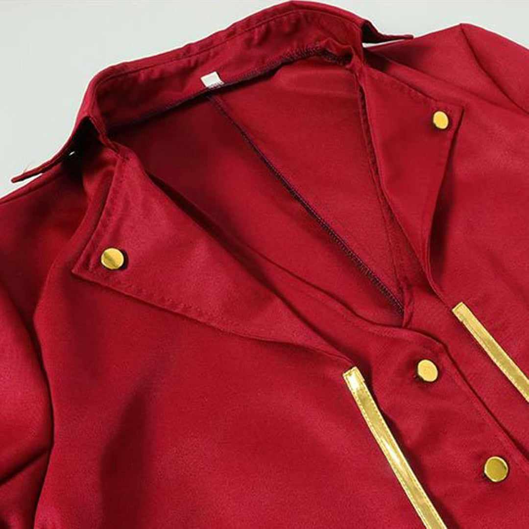 Viktorianische Steampunk Jacke für Herren Vintage Gothic Piraten Slim Fit Frack Wikinger Renaissance