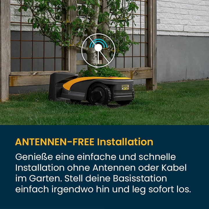 STIGA A1500 Autonomer Rasenmäher Roboter. Mähroboter ohne Begrenzungskabel (max. 2500m²). App-Steuer