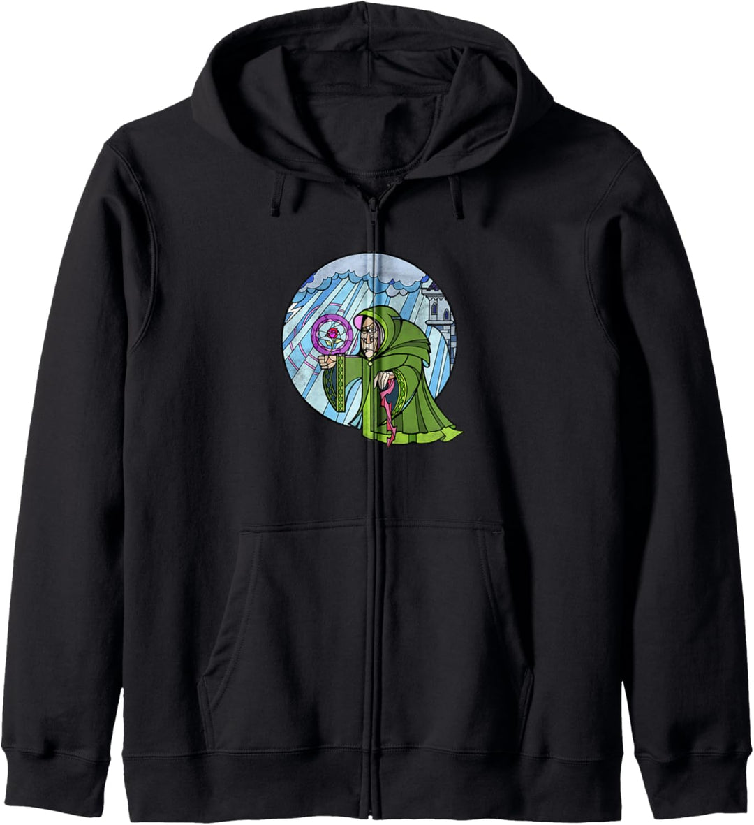 Disney Snow White Evil Queen As Hag Stained Glass Kapuzenjacke