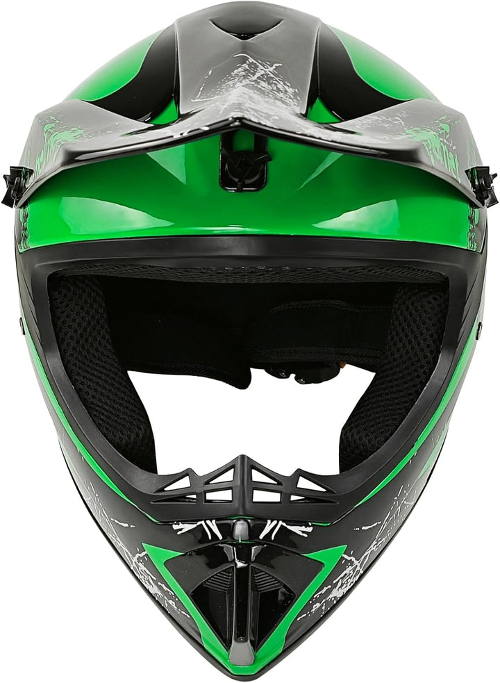Jugend-Offroad-Motocrosshelme,Fahrradhelme für Jungen und Mädchen,Personalisierter Motorradhelme,CE