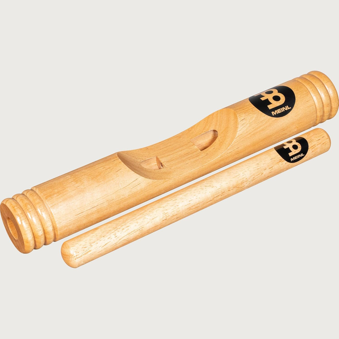 Meinl Percussion Wood Claves African - 1 Paar zylindrische Klanghölzer - Hohler Holzkorpus - Musikin