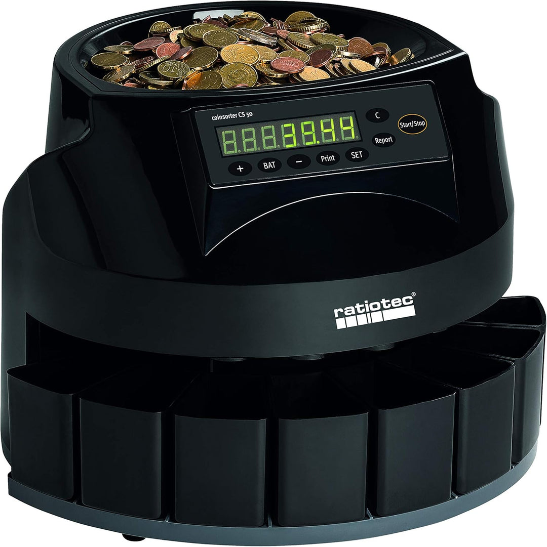 ratiotec 00946954 Münzzähl- und Sortiermaschine CS 50