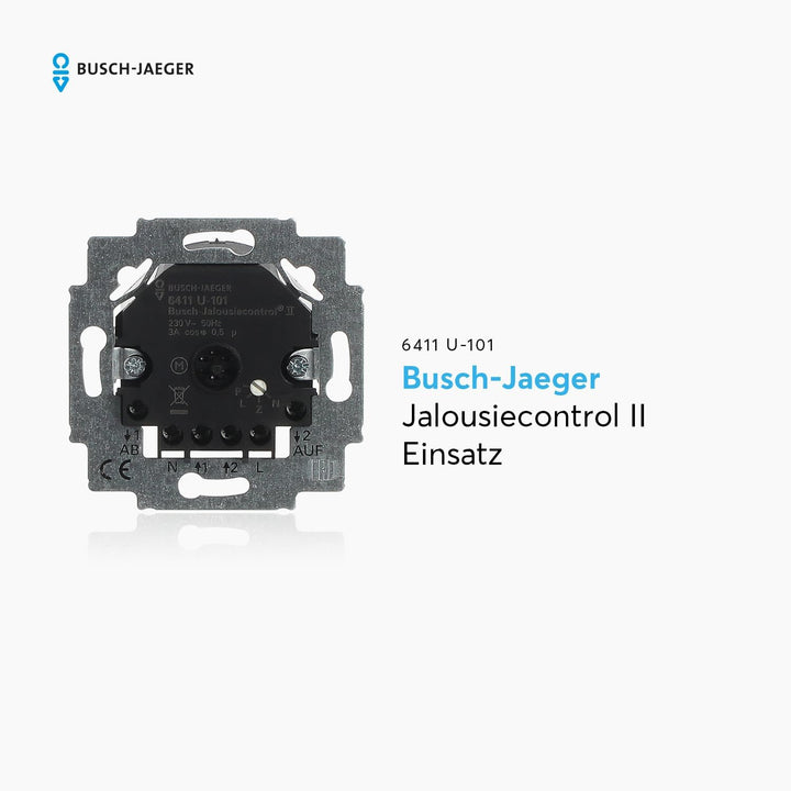 Busch-Jaeger 6411 U-101 Jalousiecontrol II-Einsatz Single, Single