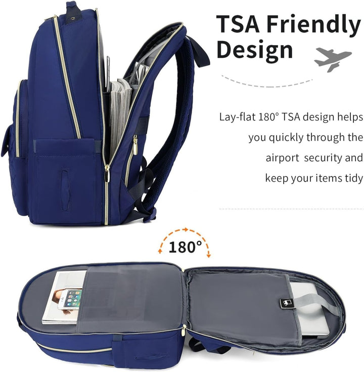 Rucksack Damen Rucksack Mädchen für 17,3 Zoll Laptop,Rucksack Alltag Lehrerrucksack für Arbeit Büro