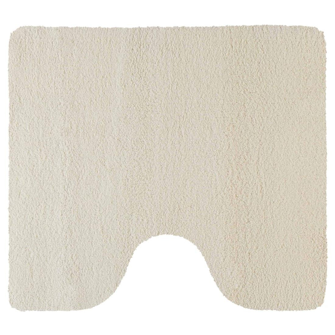 Rhomtuft Badteppiche Square Natur-Jasmin - 20 Toilettenvorlage mit Ausschnitt 55x60 cm, Toilettenvor