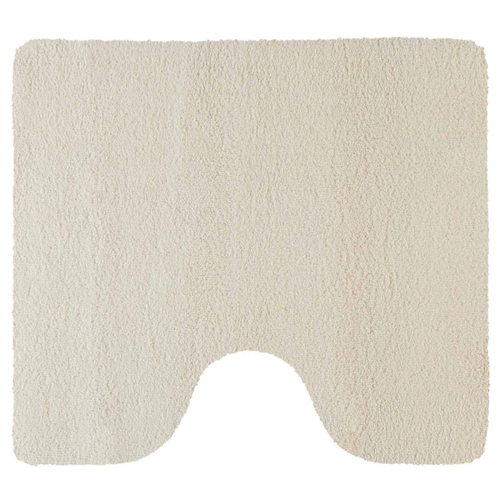 Rhomtuft Badteppiche Square Natur-Jasmin - 20 Toilettenvorlage mit Ausschnitt 55x60 cm, Toilettenvor