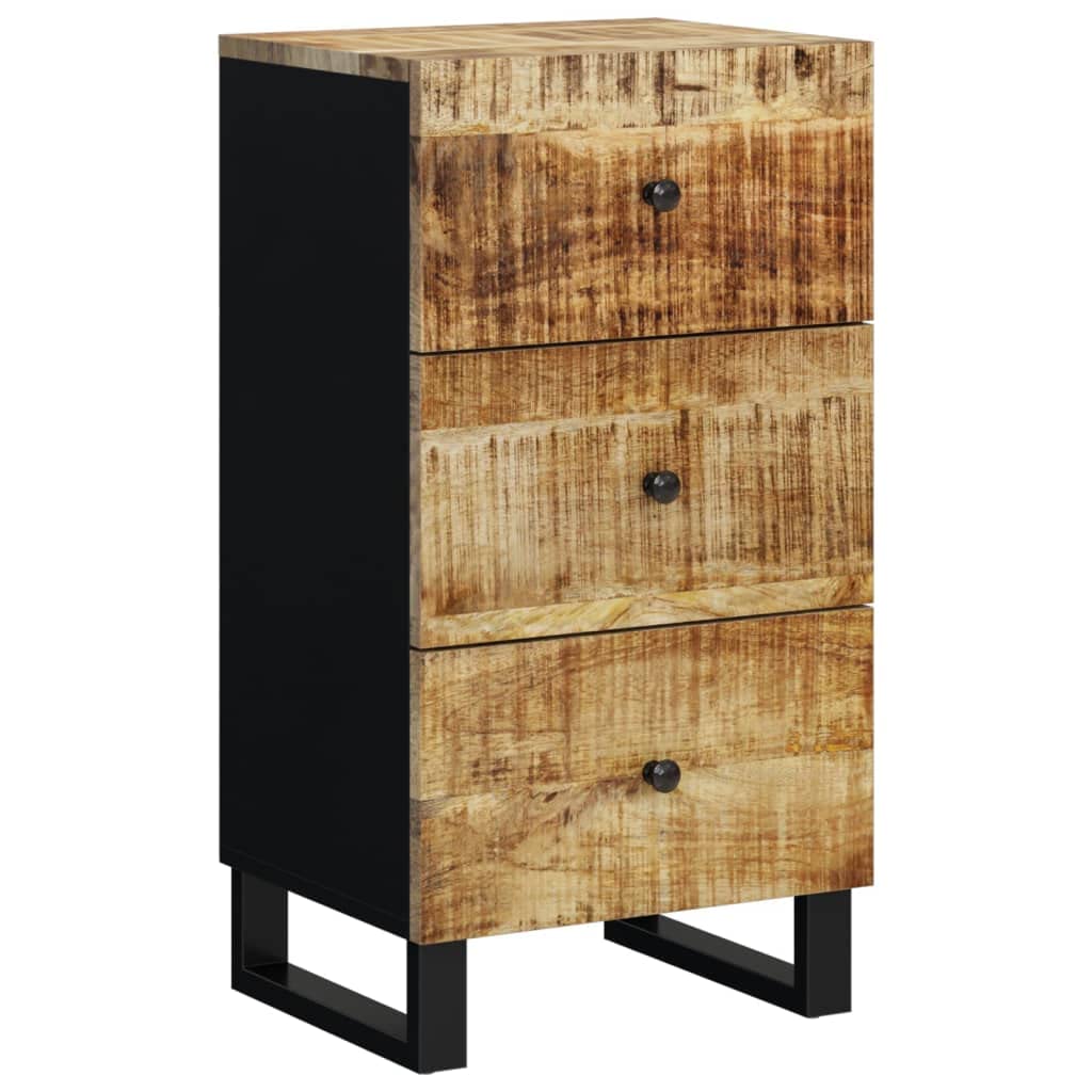 vidaXL Sideboard, Highboard mit 3 Schubladen, Kommode Beistellschrank mit Eisenbeinen, Wohnzimmersch
