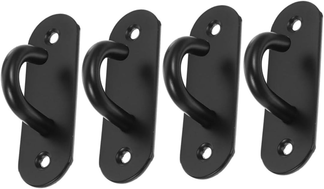 HEMOTON 4stücke Wandmontierter Widerstandsband Edelstahl Schwerlast-Haken Für Fitnessgeräte Gymnasti