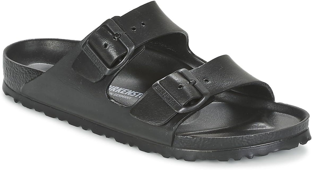 BIRKENSTOCK Herren Arizona Geöltes Leder Weit Pantoletten, 36 EU Schmal Schwarz