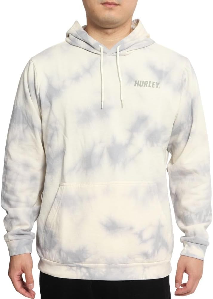 Hurley Herren M Fastlane Tie Dye Summer Pullov Sweatshirt S Kokosnuss Milk, S Kokosnuss Milk