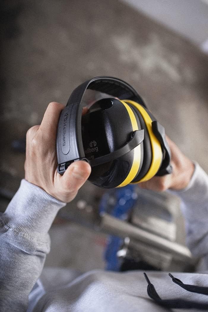 HELLBERG SAFETY Kapselgehörschutz Faltbar Secure 2, 41502-001, Professioneller Gehörschutz für mittl