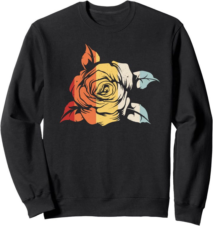 Retro Rosen Blume Gärtner Garten - Vintage Rose Sweatshirt