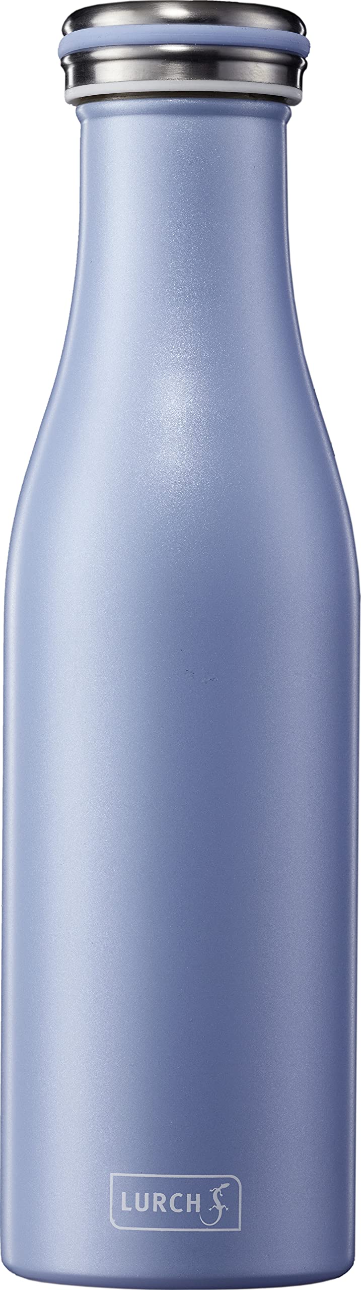 Lurch 240940 Isolierflasche/Thermoflasche für heisse und kalte Getränke aus doppelwandigem Edelstahl