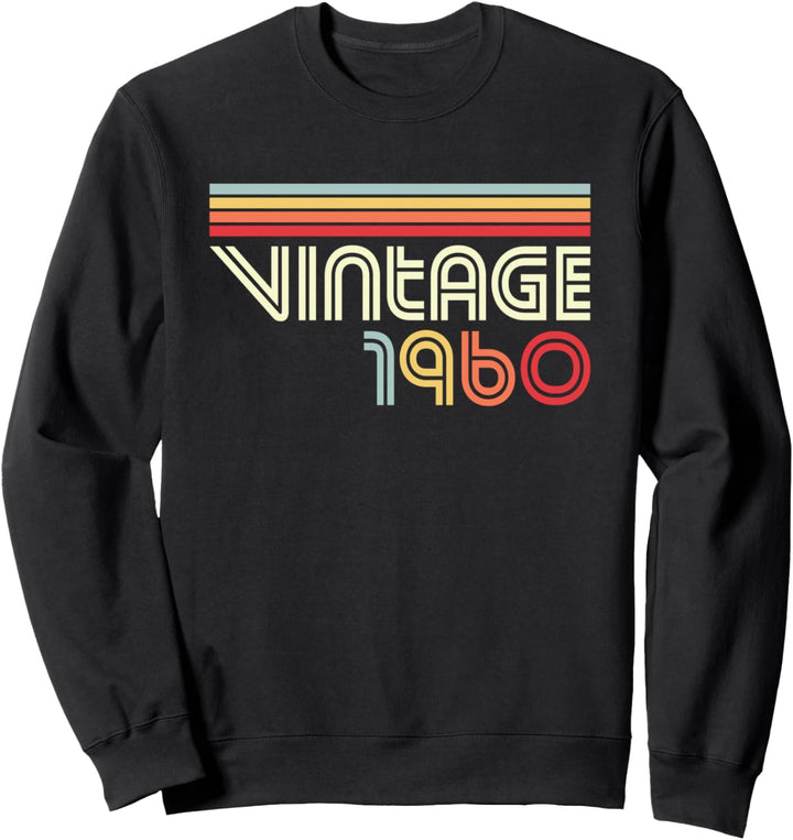 Vintage 1960 60. Geburtstag Geschenk Vintage Jahrgang Sweatshirt