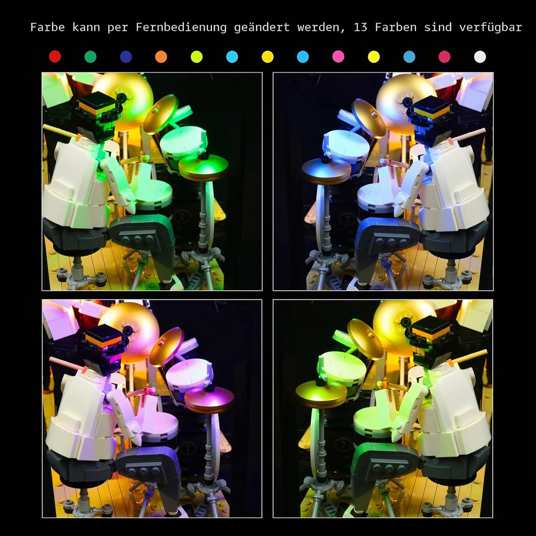 BrickBling LED-Beleuchtungsset für Lego Jazz Quartet 21334 Bausatz (Nur DIY Light Kit, Baustein Nich