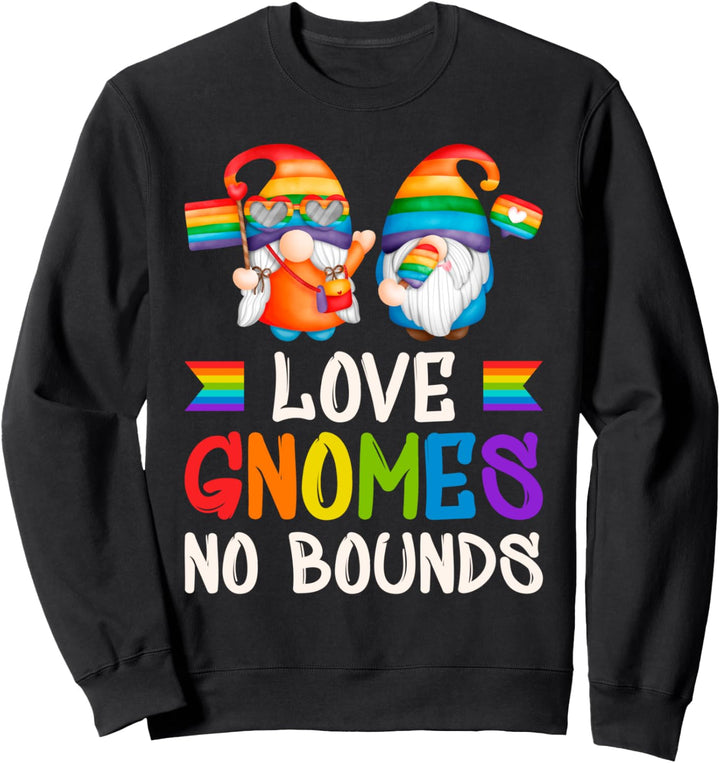 LGBT, Wichteln Paar, Gartenzwerge, Regenbogenfarben Sweatshirt