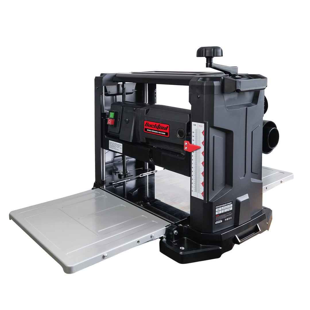 Bucktool Dickenhobelmaschine 330 mm, 1800 W, 9500 U/min, Durchlasshöhe/-breite 152/330 mm, max. 3 mm